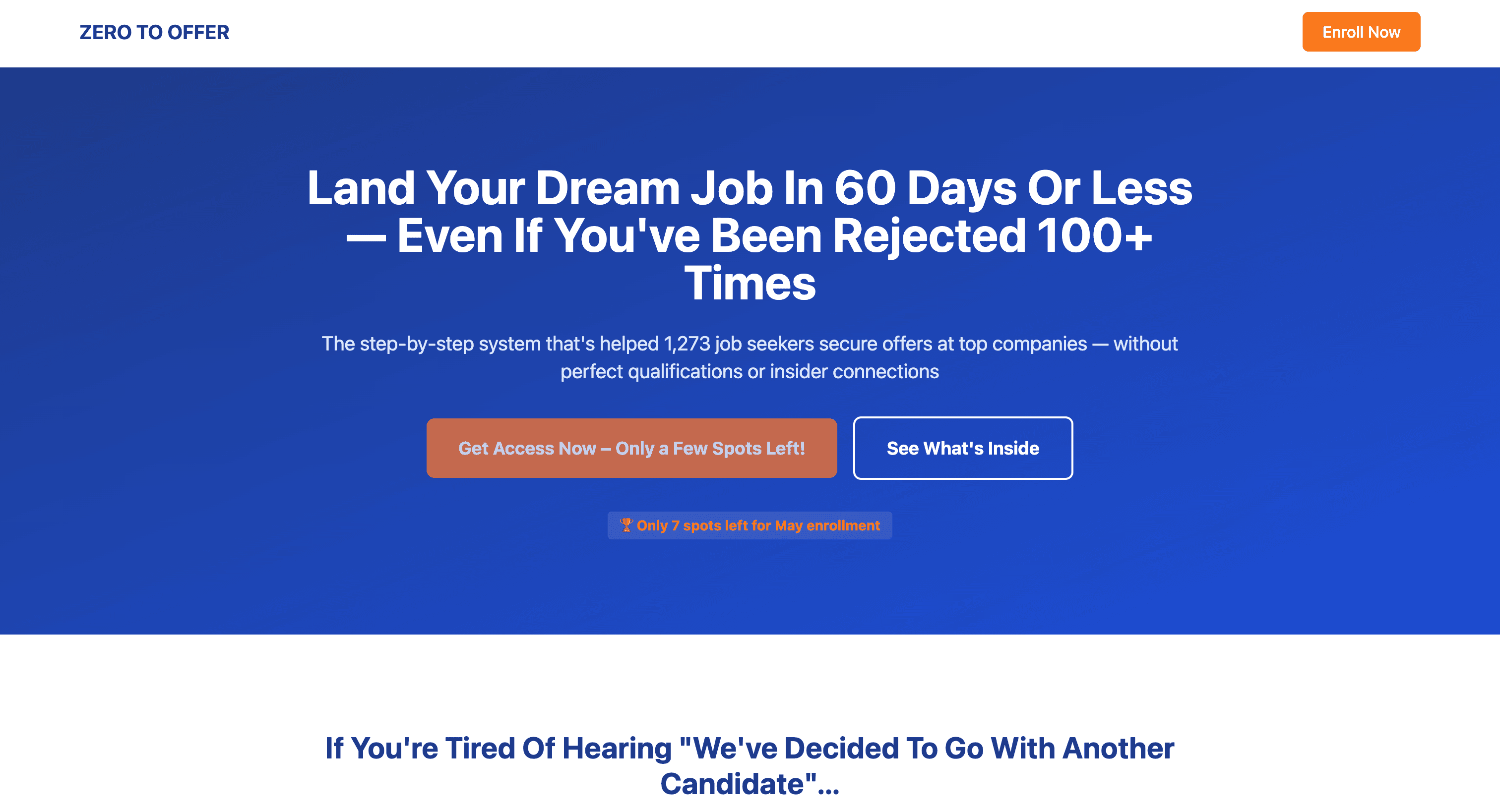 Zero to Offer screenshot 1